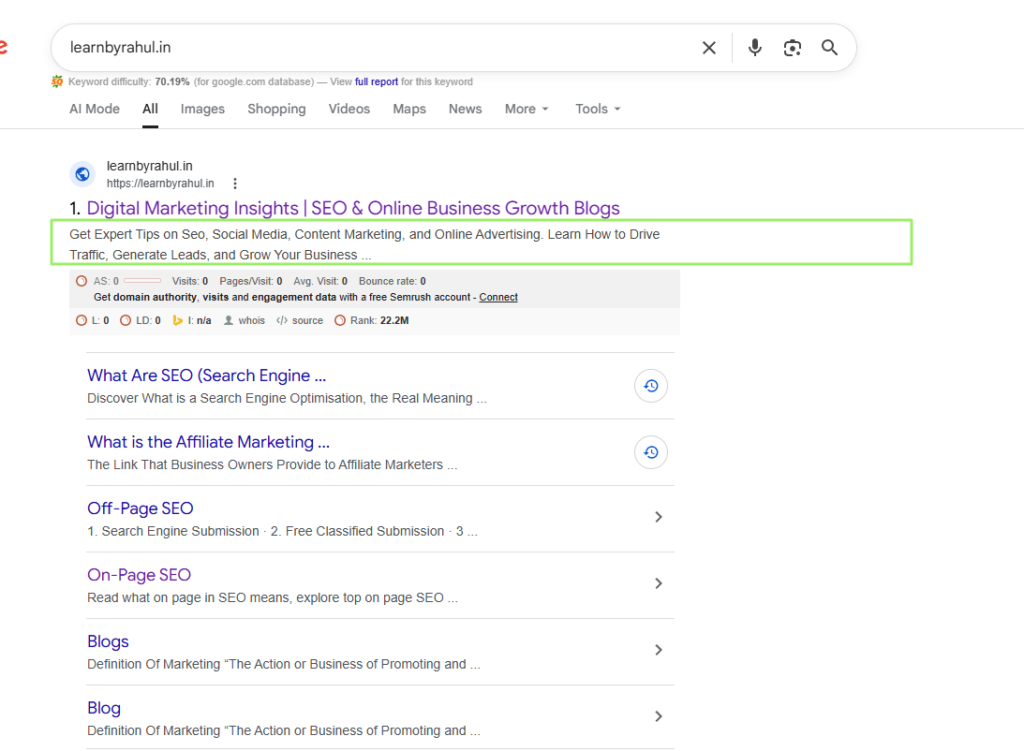 example of meta description