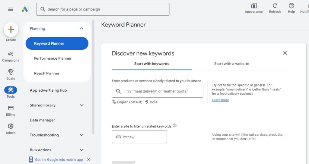 Discover New Keywords